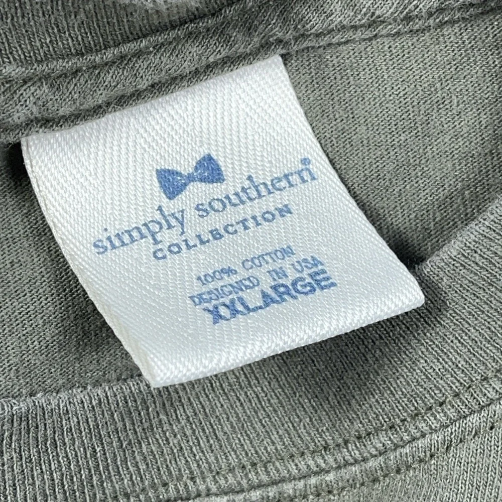 Simply Southern Shirt Women XXL 2XL Green Long Sleeve God Religious Jesus  Olive - Picture 5 of 11